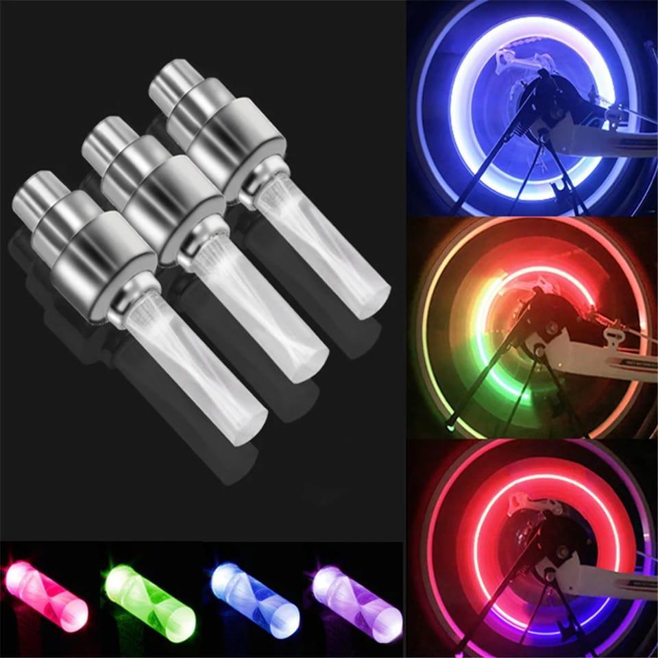 Multicolor LED Wheel Lights for Bike Car - 2 Pcs (BUY 2 TO GET 200 DISCOUNT)