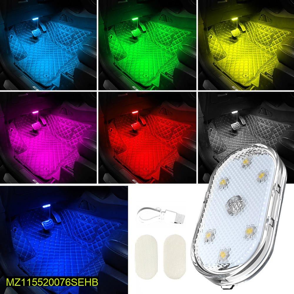 USB Rechargeable LED Torch Light Multicolor ABS Plastic