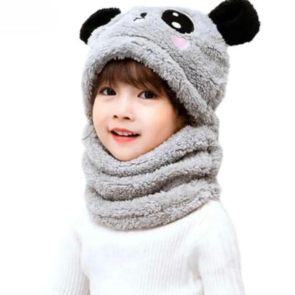 Kids Bear Winter Cap Baby Stuff Winter hat Plus Fleece Kids Caps