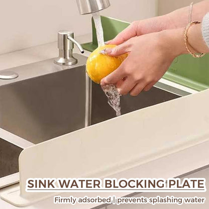 Kitchen Sink Splash Guard Silicone – Anti Water Splash Baffle for Faucet & Sink