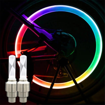Multicolor LED Wheel Lights for Bike Car - 2 Pcs (BUY 2 TO GET 200 DISCOUNT)