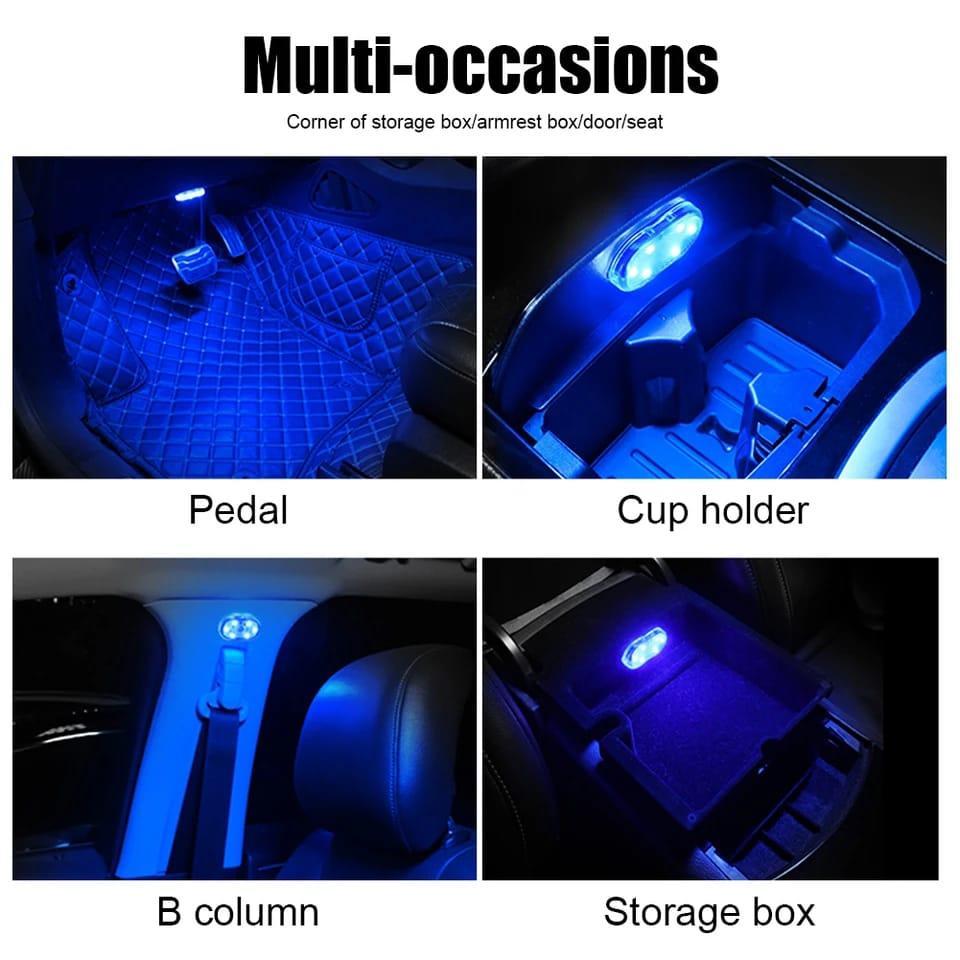 USB Rechargeable LED Torch Light Multicolor ABS Plastic