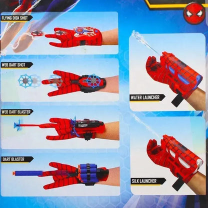 Spiderman Dart Shooter Toy for Kids Safe Plastic Multicolor