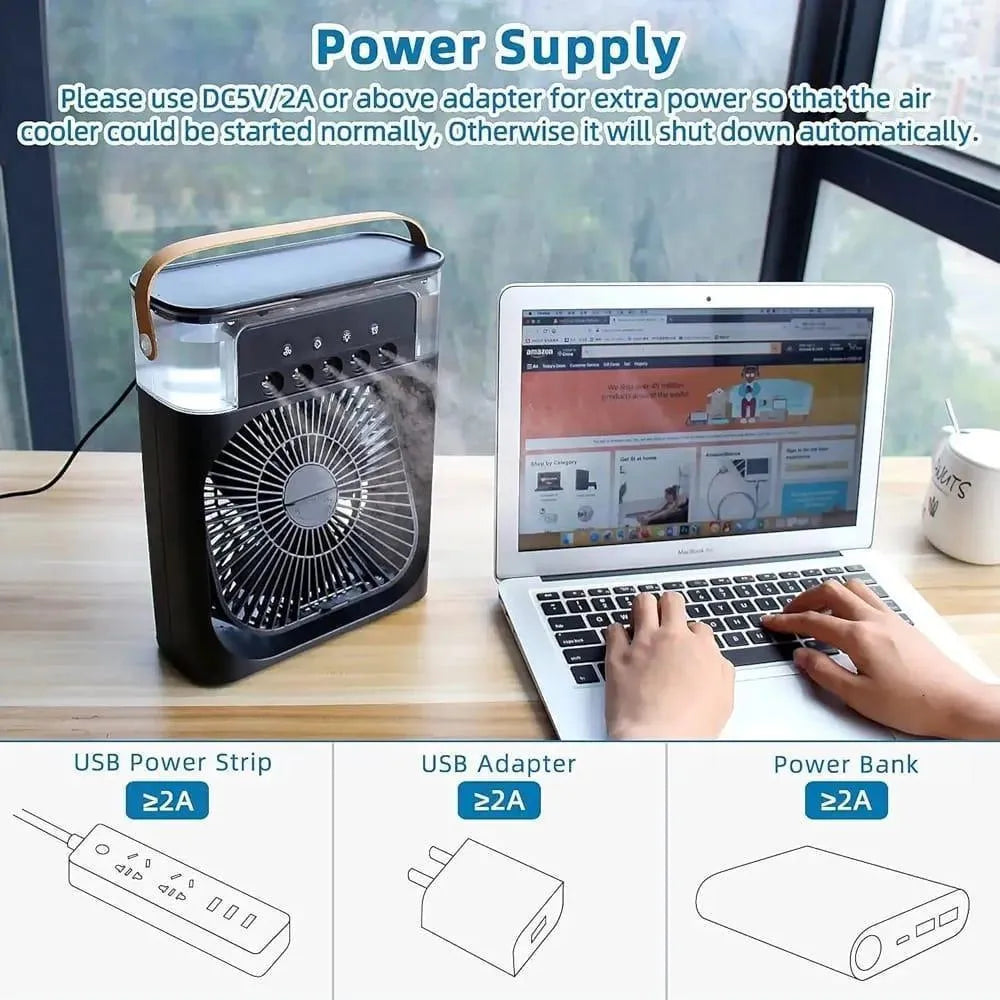 Rechargeable Portable Fan – Easy to Use Personal Cooling Fan with Long Battery Life