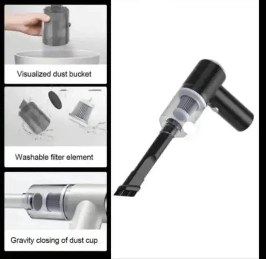 3-in-1 Portable Vacuum Cleaner with Attachments Rechargeable Handheld Wireless Dust Cleaner