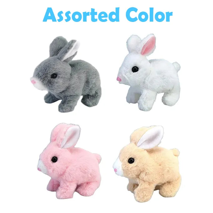 Interactive Jumping Baby Rabbit Plush Toy – Electronic Bunny with Sound for Kids