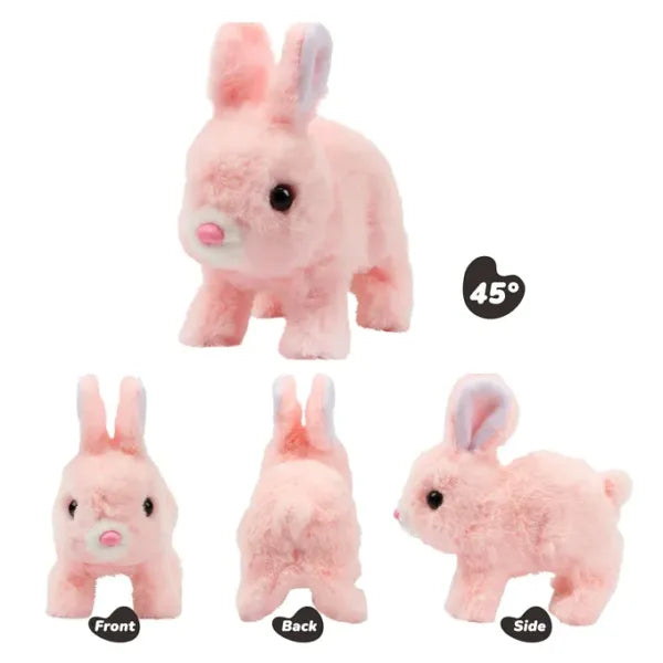 Interactive Jumping Baby Rabbit Plush Toy – Electronic Bunny with Sound for Kids
