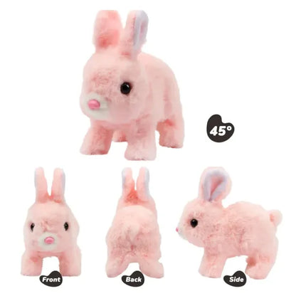 Interactive Jumping Baby Rabbit Plush Toy – Electronic Bunny with Sound for Kids