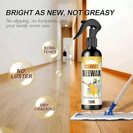AUTOGROOMZ Beeswax Furniture Polish Spray – Natural Wood Cleaner & Protector for Floors & Tables