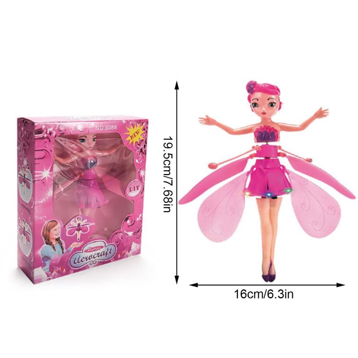 Flying Fairy Princess Doll For Girls 🔋 USB Rechargeable — No Batteries Needed