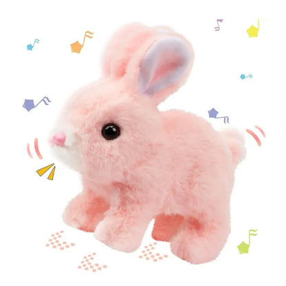 Interactive Jumping Baby Rabbit Plush Toy – Electronic Bunny with Sound for Kids