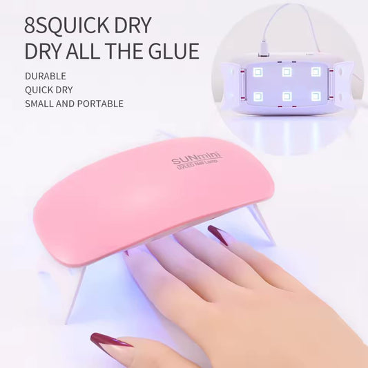 Mini UV LED Nail Lamp for Gel Nails – Portable USB Nail Dryer
